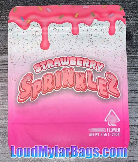 Sprinklez Exotix Strawberry Sprinklez 35g 8th Mylar Bags Loud