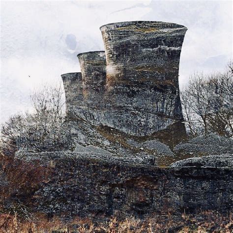 Digital Art Textures On Instagram Old Cooling Towers Composition