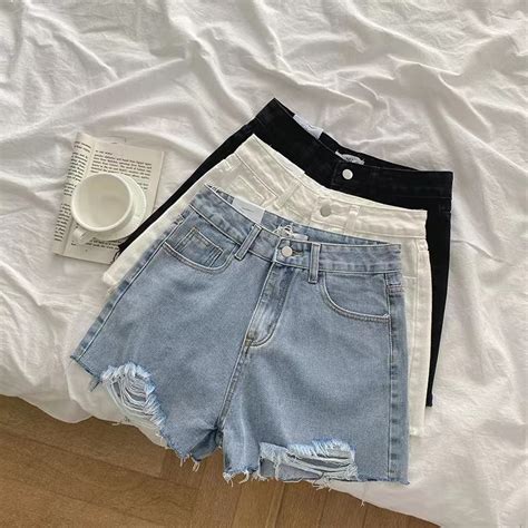 Jual Hotpants Celana Jeans Pendek Wanita Ootd Korean Style Celana Jeans