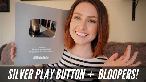 Asmr 100k Subs Silver Play Button Unboxing🫶🏼🥺