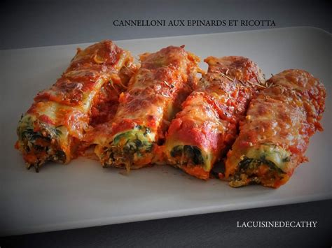 Cannelloni Aux Epinards Et Ricotta Lacuisinedecathy Over Blog