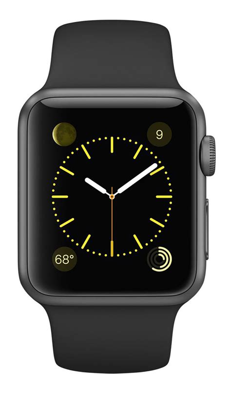 Buy Apple Watch Mm Space Grey Aluminum With Black Sport Band Series