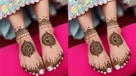 Dulhan Ke Liye Asaan Pair Ki Mehndi Design Pair Ki Mehndi Ka Simple