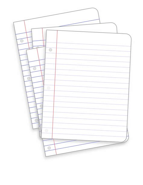 Free Notebook Paper Transparent Background, Download Free Notebook ...