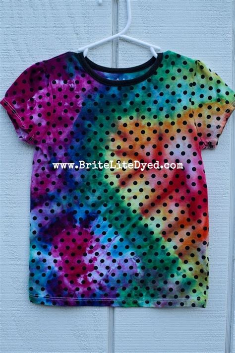 Tie Dye Girls T Shirt 5t Tie Dye By Britelitedyed On Etsy