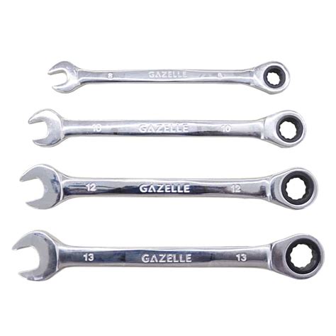 Aabtools Gazelle G Piece Cr V Ratchet Spanner Set Mm