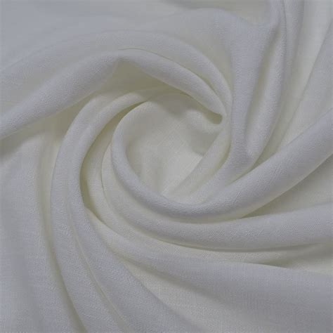 Tecido Viscose Slub Trama De Linho Cor Off White Pantone 11 0602TCX