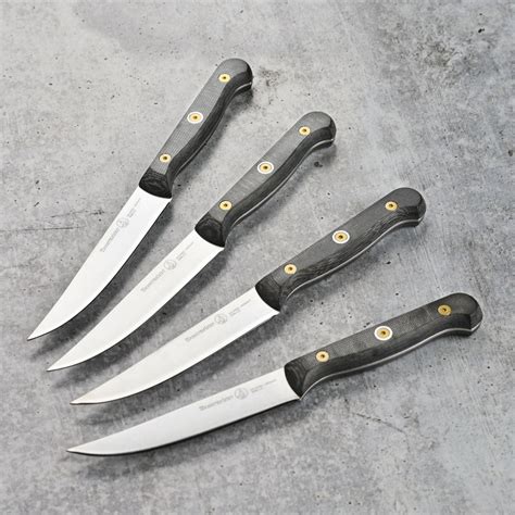 Messermeister Custom Micarta 4 Piece Steak Knife Set – Cutlery and More