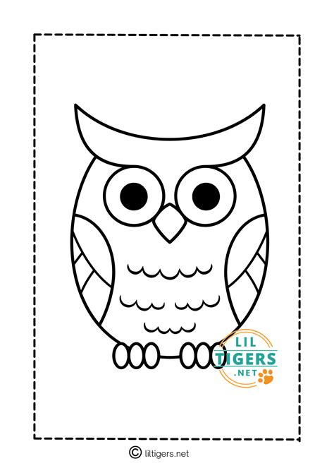 Owl Outline Template