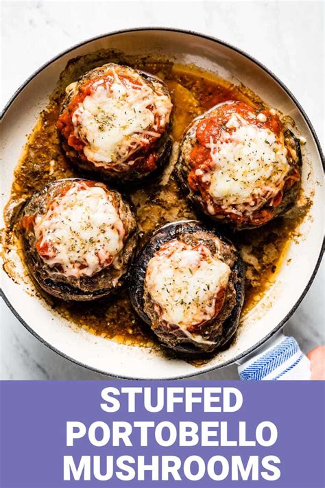 Stuffed Portobello Mushrooms With Beef And Cheese Healthy Seasonal Recipes