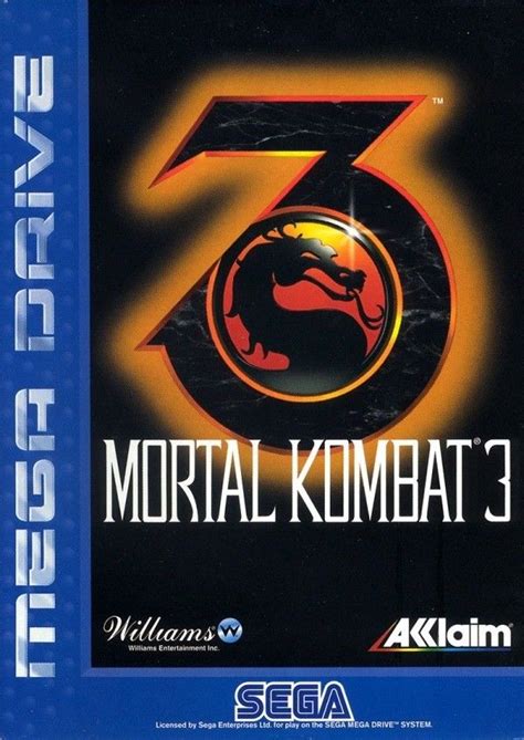 Mortal Kombat Sega Mega Drive Genesis Game