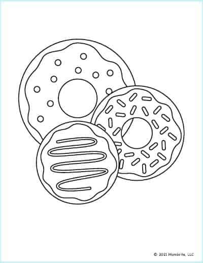 11 Free Printable Donut Coloring Pages Mombrite