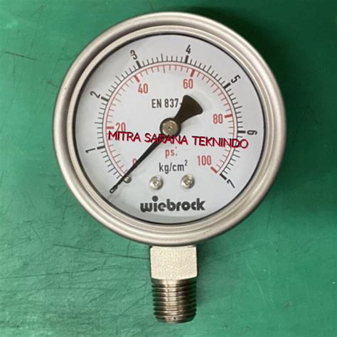 Jual Pressure Presure Gauge Raket Full Stainless 2 5 Inch 7 Bar 100