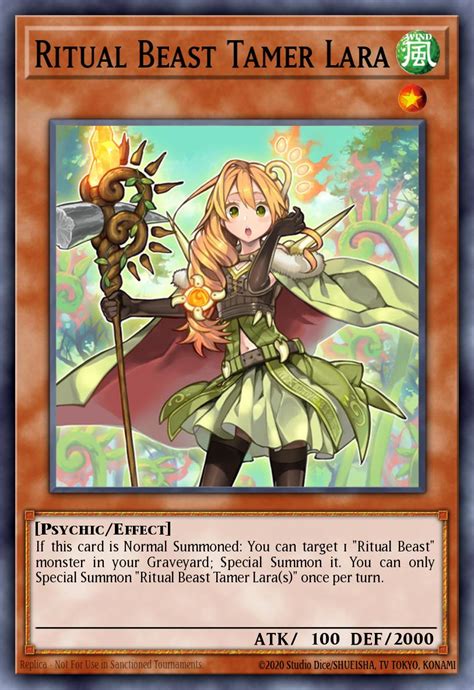 Ritual Beast Tamer Lara Yu Gi Oh Card Database YGOPRODeck