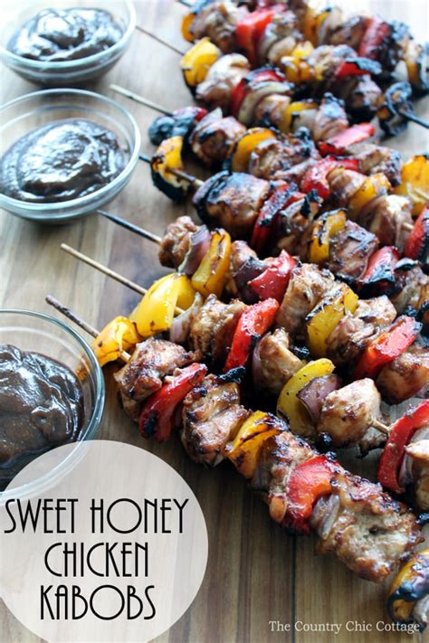 Sweet Honey Chicken Kabobs Angie Holden The Country Chic Cottage