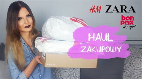 HAUL ZAKUPOWY MIERZYMY ZARA H M BONPRIX JESIEŃ ZIMA 2018 YouTube