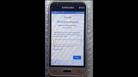 Samsung Galaxy J Mini Frp Bypass Youtube