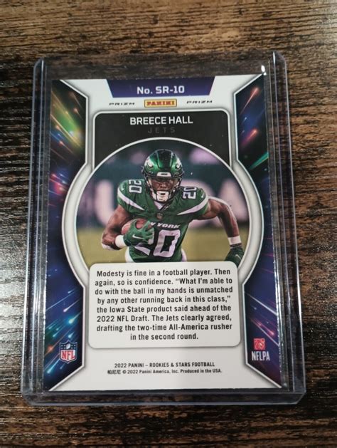 Panini Rookies Stars Breece Hall Stellar Rookies Prizm Sr