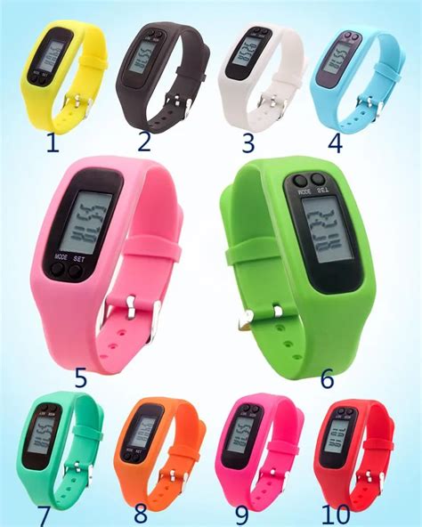 Smart Multi Watch With Digital LED Pedometer Silicone Strap Step