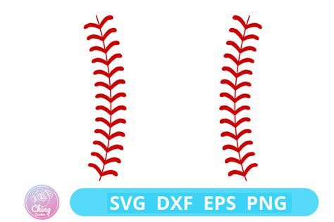 Baseball Stitches Svg Digital File Graphic By Chingcreative Creative