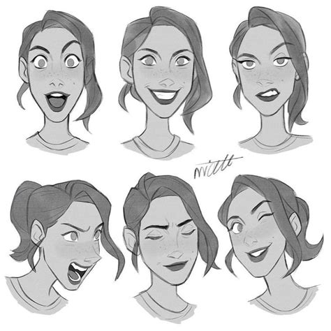 Facial expressions #character #characterdesign #face #facialexpressions ...