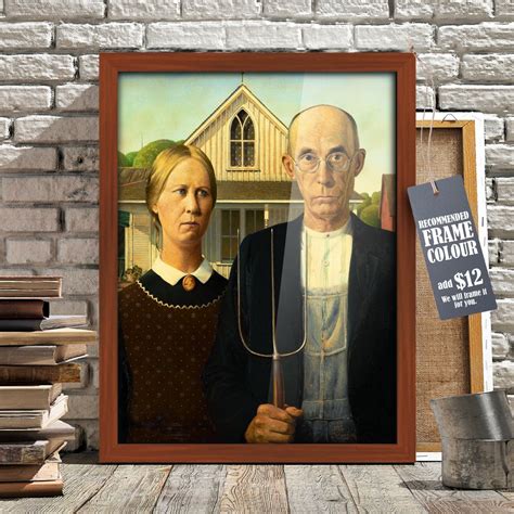 Art Prints Art Prints 30x40cm Painting And Art American Gothic