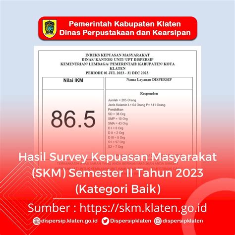 Survey Kepuasan Masyarakat Kabupaten Klaten