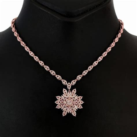 No Reserve Price Igi Certified Carat Pink Diamonds Necklace