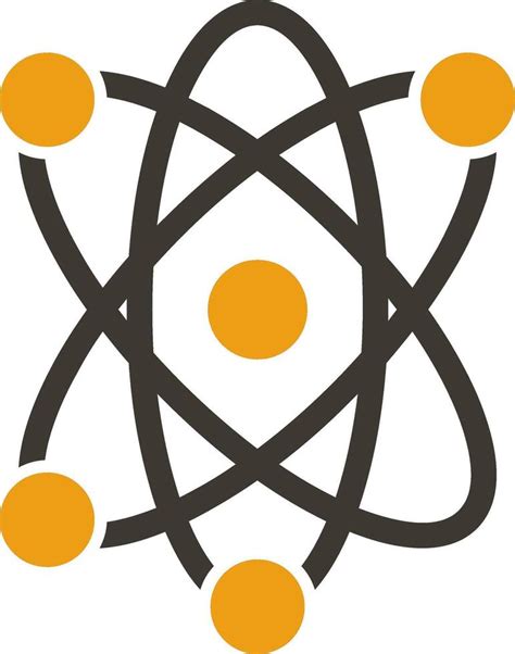 Atom Glyph Two Colour Icon Vector Art At Vecteezy