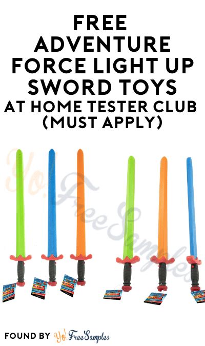 Free Adventure Force Light Up Sword Toys At Home Tester Club Must Apply