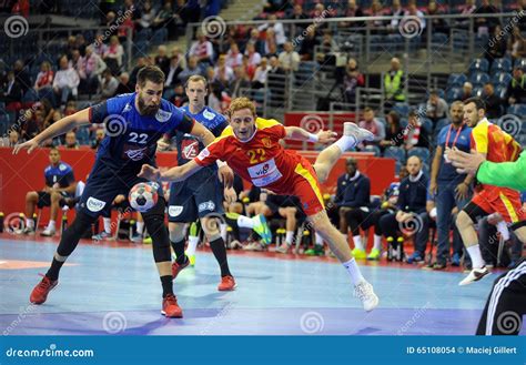 Ehf Euro France Macedonia Editorial Stock Image Image Of Playing