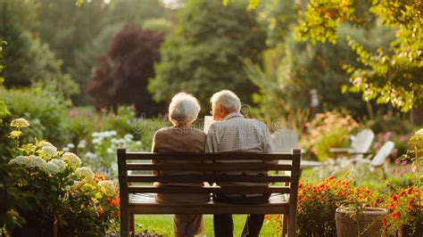 A Serene Scene Of An Elderly Couple Enjoying Their Retirement In A