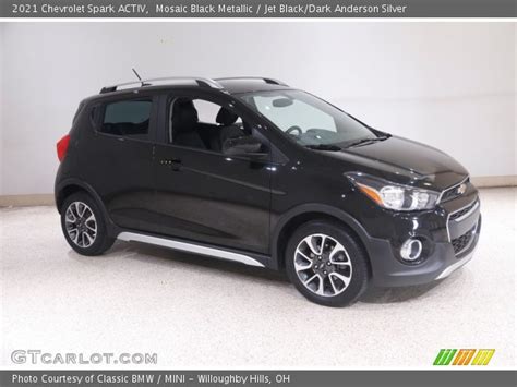 Mosaic Black Metallic 2021 Chevrolet Spark ACTIV Jet Black Dark