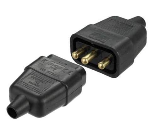 2 Pin And 3 Pin 10 Amp 2 Core Rubber Lawnmower Strimmer Lead Cable Connector Plug Ebay