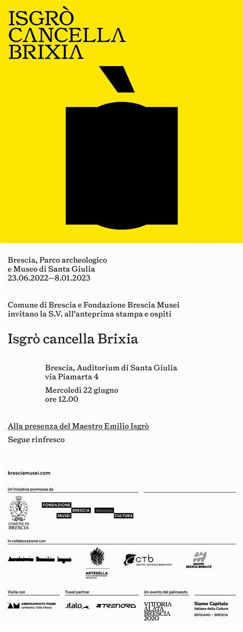 Isgrò cancella Brixia Artribune