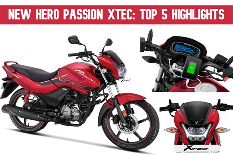 Hero Passion Xtec Five Key Highlights BikeDekho