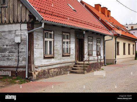 Old Street In Nowy Dwor Gdanski Poland Stock Photo Alamy