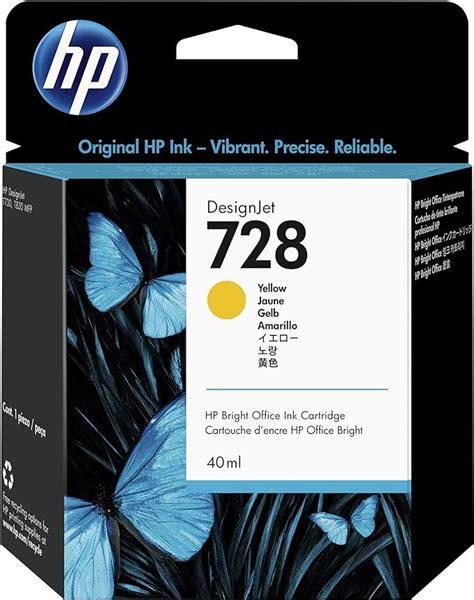 HP F9J61A Tintenpatrone 728 Original Gelb Hp Amazon De Computer