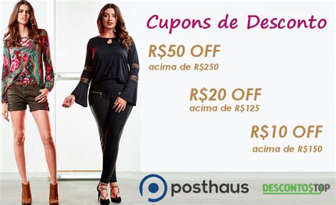 Cupom De Desconto Posthaus At Primeira Compra Frete Gr Tis