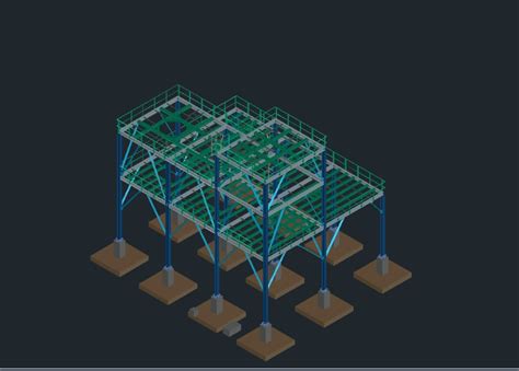 Structure M Tallique Du B Timent Dans Autocad Cad Mb Bibliocad