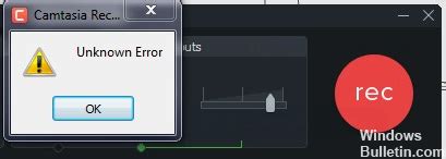 Fix Camtasia Errors On Windows Windows Bulletin