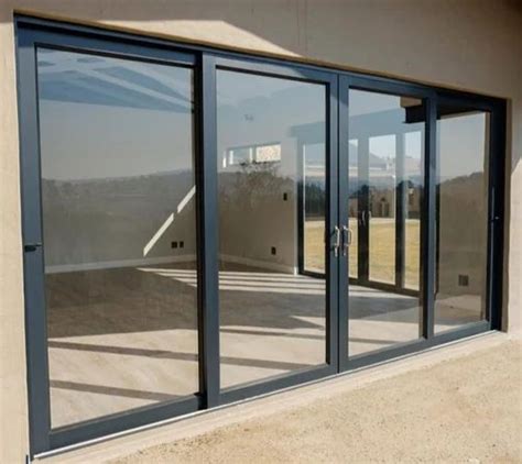 Black Aluminium Sliding Door For Home Office And Hotel At Rs 450 Sq Ft