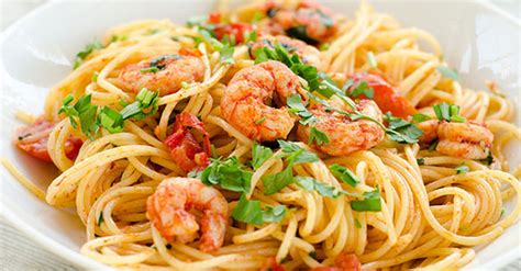 Spaghetti Con Camarones Al Ajillo Por Pastas Roma