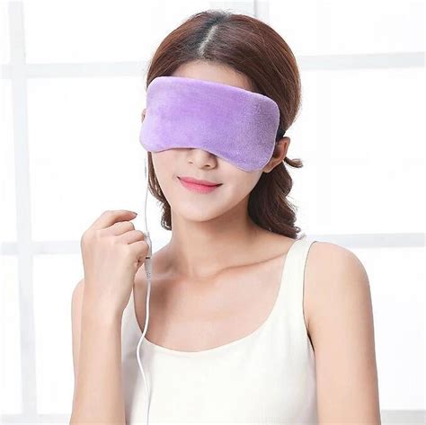 Cnkoo Heated Eye Mask Electric Usb Steam Eyeshade Lavender Eye Mask Warming Night Eyes Massage