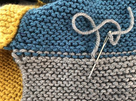 Knitting Tutorial How Weave In Ends On Back Of Garter Stitch Fifty