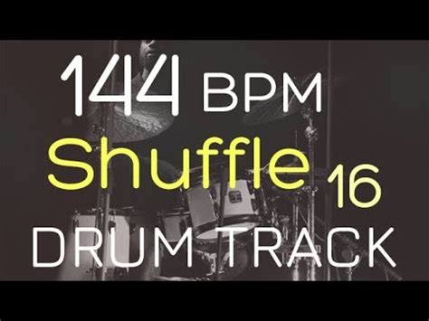 Shuffle 144 BPM DRUM TRACK YouTube