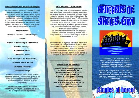 Programación de Cruceros de Singles Te ofrecemos un amplio y