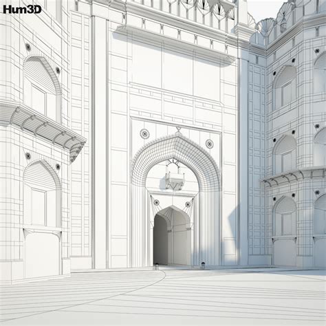 Red Fort 3D model - Architecture on Hum3D