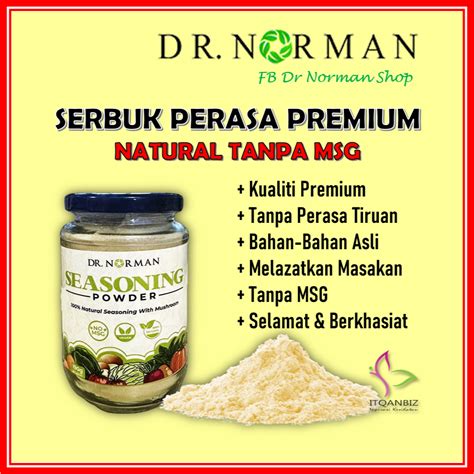 DR NORMAN Serbuk Perasa Tanpa MSG Natural Seasoning Powder Shopee