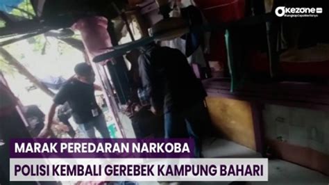 Marak Peredaran Narkoba Polisi Kembali Gerebek Kampung Bahari Video